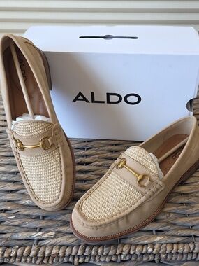 NWT - Aldo Pillow Talk Technology Loafers Raffia Leather Men's Size 12